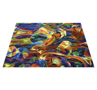 Covoare contemporane fluide multicolore - TenStickers