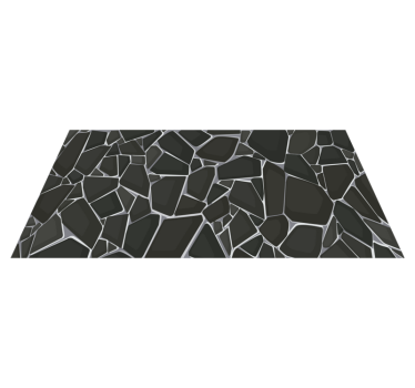 Covoare geometrice cu textură de beton gri - TenStickers