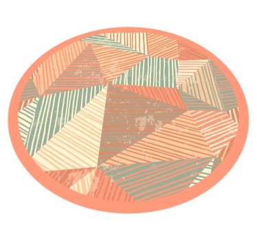 Covor de vinil de arta moderna forme geometrice - TenStickers