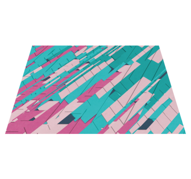 Arta moderna linii colorate covoare contemporane - TenStickers