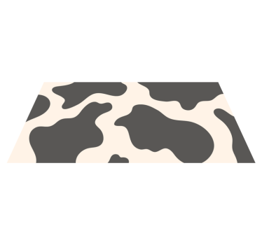 Covor cu imprimeu animal vacă silvestru - TenStickers