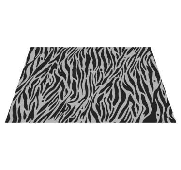 Covor gri zebra cu imprimeu animal - TenStickers