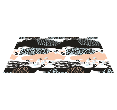 Covor elegant cu piele de leopard cu imprimeu animal - TenStickers