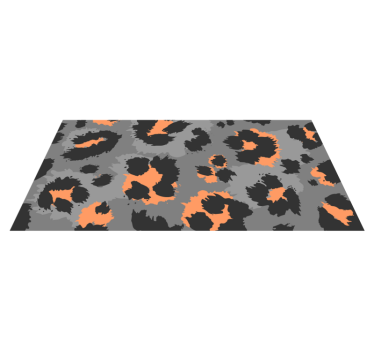 Covor vinil print animalier model îndrăzneț de ghepard - TenStickers
