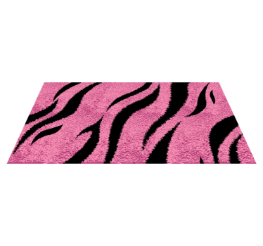 Covor roz cu piele de tigru animal - TenStickers