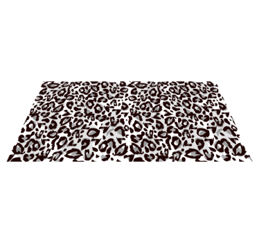 Covor vinil print animalier motivul loviturilor de leopard - TenStickers