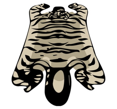 Covor etilic tigru vinilic cu imprimeu animal - TenStickers