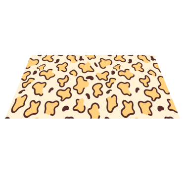 Covor vinil print animalier forme mari de leopard - TenStickers
