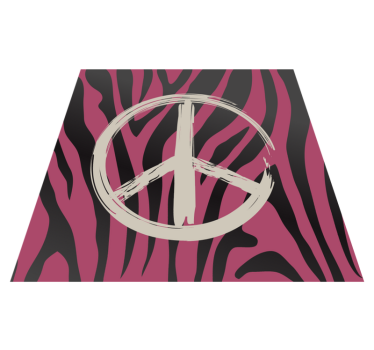 Covor vinil print animalier model de semn de pace - TenStickers