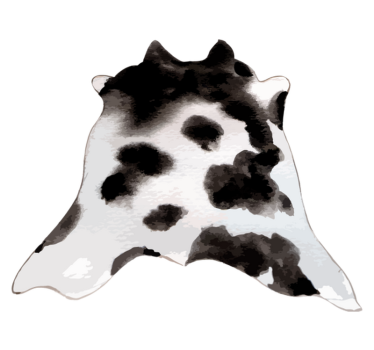 Covor occidental cu imprimeu animal de vacă - TenStickers