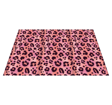 Covor vinil print animalier roz leopard - TenStickers