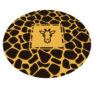 Covor cu imprimeu animal imprimat girafa - TenStickers