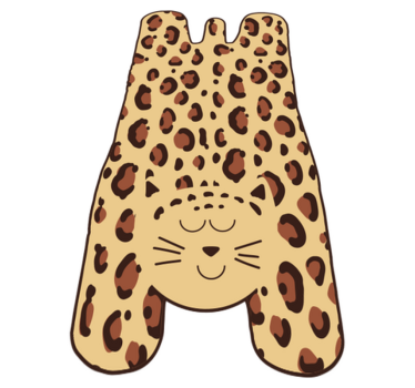 Covor cu imprimeu animal ghepard pentru copii - TenStickers