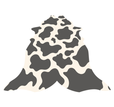 Covor cu imprimeu animal în formă de vacă - TenStickers