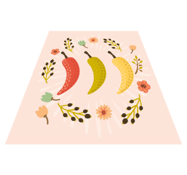 Parchet vintage bucatarie chilli peper - TenStickers