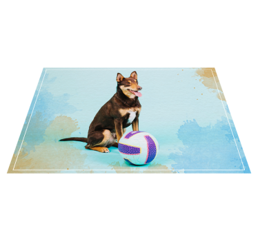 Covor vinil animal tovarăș canin jucăuș - TenStickers