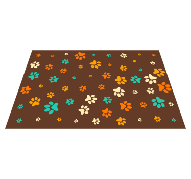 Covor vinil print animalier motive vibrante cu labe - TenStickers