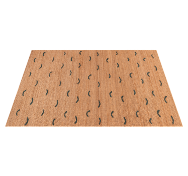 Covor vinil print animalier imitație de iută bej - TenStickers