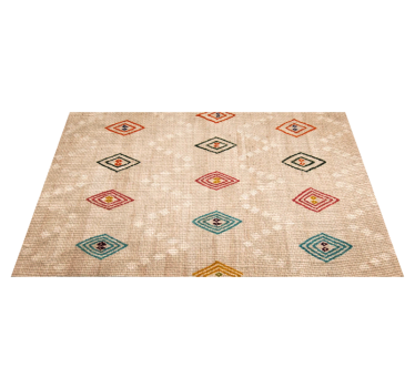 Covor vinil efect de țiglă motiv vibrant cu diamante - TenStickers