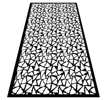 Bucătărie nordică triunghiuri alb-negru covoare geometrice - TenStickers