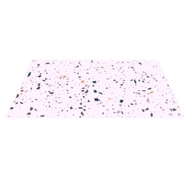 Covor clasic roz cu textură terrazzo - TenStickers