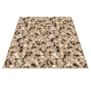 Covor clasic maro cu textură terrazzo - TenStickers