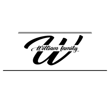 Covor vinil hol intrare inițiala și numele familiei - TenStickers