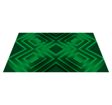 Covor verde din mozaic negru gri - TenStickers