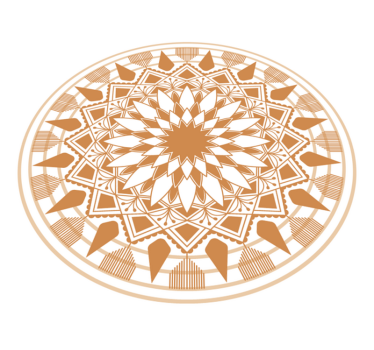 Covor vinil mandala aranjament geometric complex - TenStickers