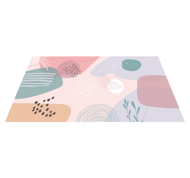 Covoare contemporane vopsea pastel creativă - TenStickers