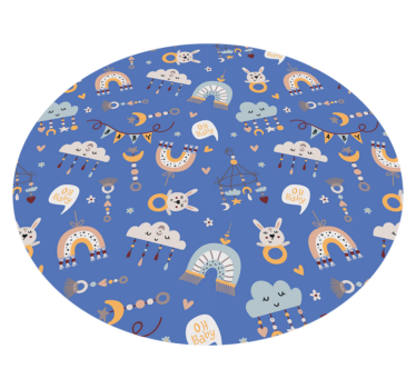 Covor de vinil pentru copii cu modele de animale baby - TenStickers