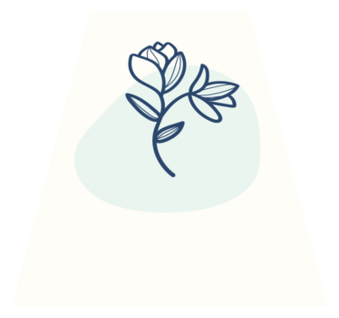 Covor vinil flori și plante ilustrație botanică contur - TenStickers
