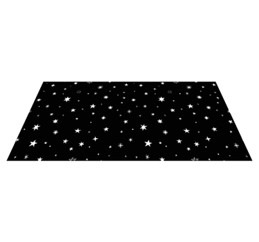Modele stele alb-negru covor sufragerie - TenStickers