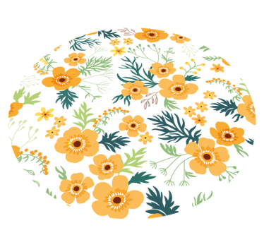 Covor vinil flori și plante model de buchet floral - TenStickers