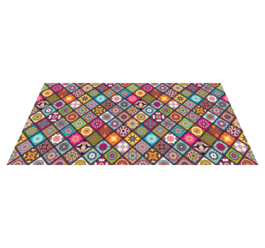 Covor vinil efect de țiglă decorativ vibrant - TenStickers