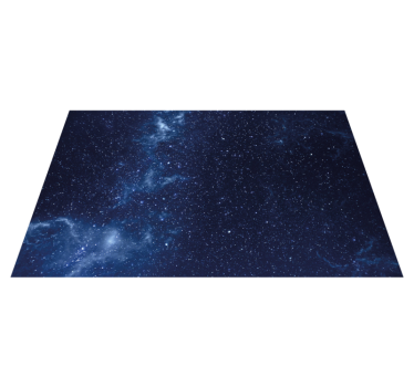 Spațiu și stele cu covor de living cu linie albă - TenStickers
