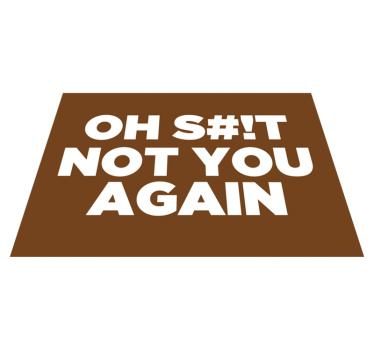 Covor vinil hol intrare oh, nu tu din nou - TenStickers