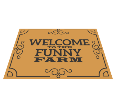 Bun venit la covoare amuzante de fermă contemporane - TenStickers