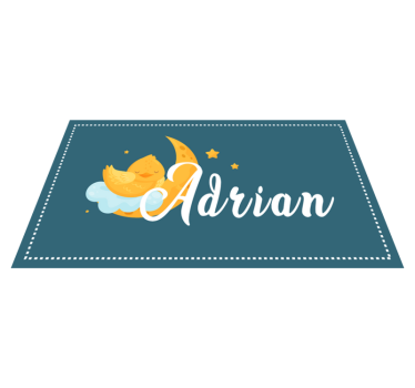 Alții covor de vinil rață adormită cu nume - TenStickers