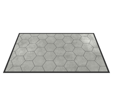 Gresie textură piatră hexagone faianță mat - TenStickers