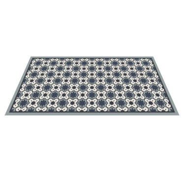 Covor de vinil mozaic aranjament clasic gri - TenStickers