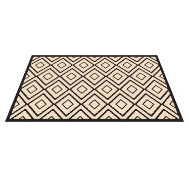 Covor geometric model romburi bej și bej - TenStickers