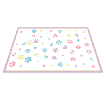 Covor vinil print animalier estetica amprentei de lăbuță - TenStickers