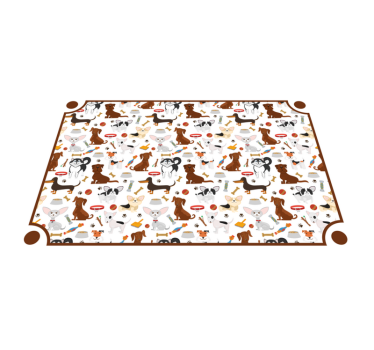 Covor vinil animal tovarăși canini drăguți - TenStickers