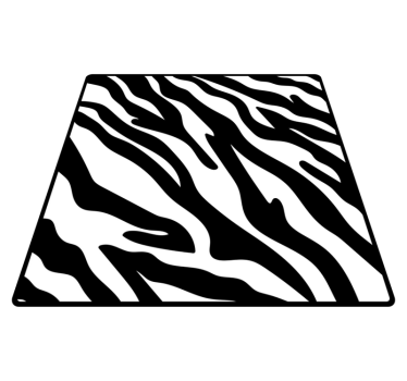 Covor vinil print animalier stil zebra - TenStickers