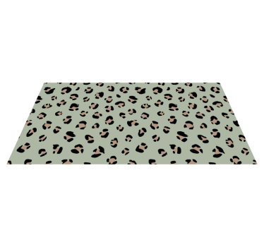 Covor vinil print animalier cu motiv leopard estetic - TenStickers