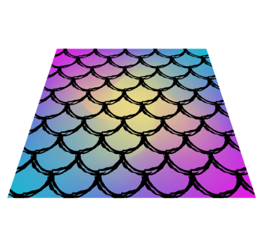 Covor de vinil drumuri model scalat colorat - TenStickers