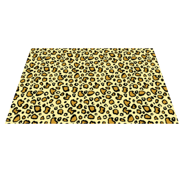 Covor vinil print animalier model leopard jucăuș - TenStickers