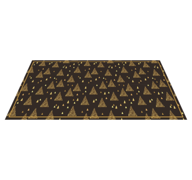 Covor vinil Crăciun modele de triunghiuri festive - TenStickers