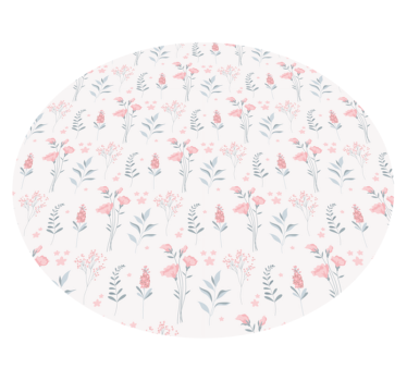 Covor vinil flori și plante compoziție cu model floral - TenStickers
